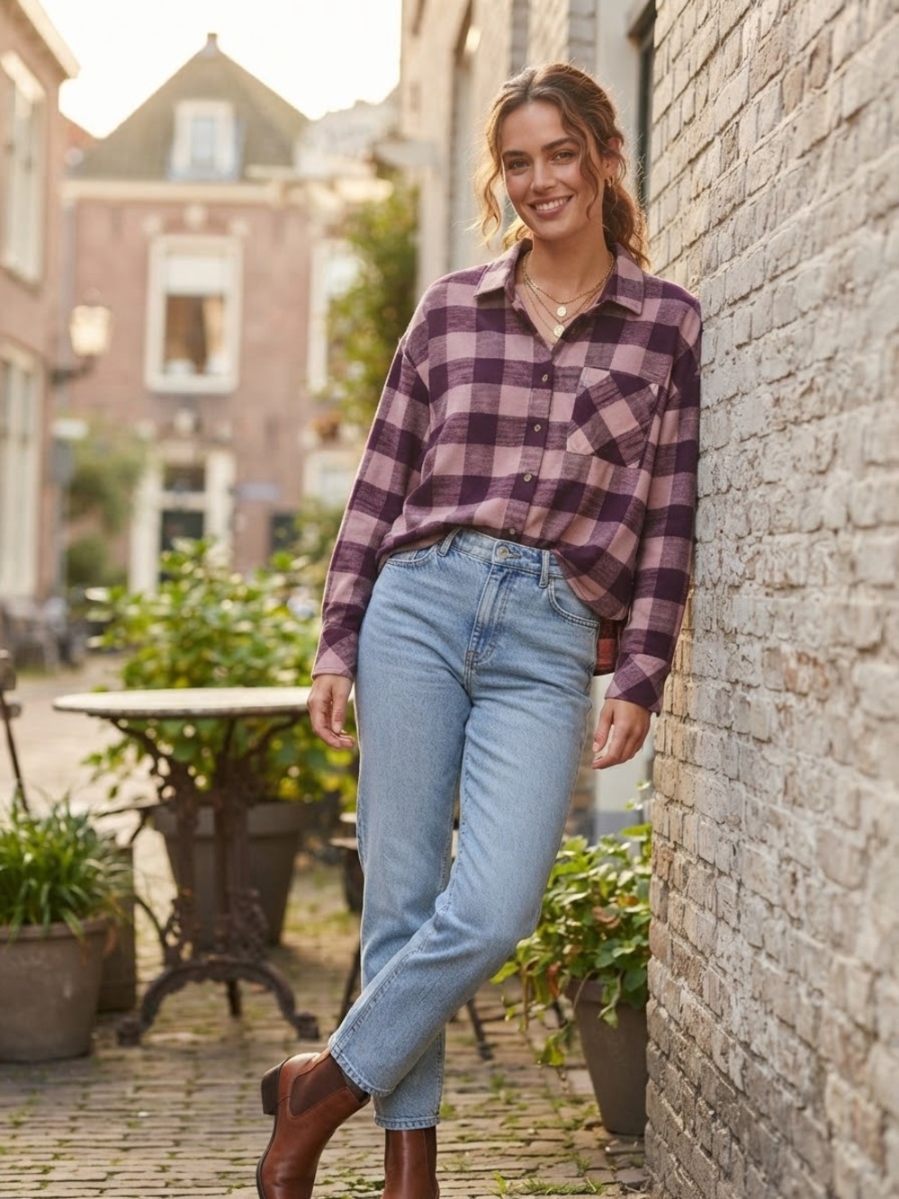 Scotch & Soda Amsterdam Plaid Flannel Button-Down Shirt